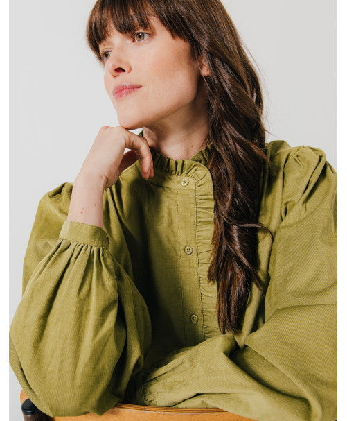 Chemisier AMÉLIA velours mousse