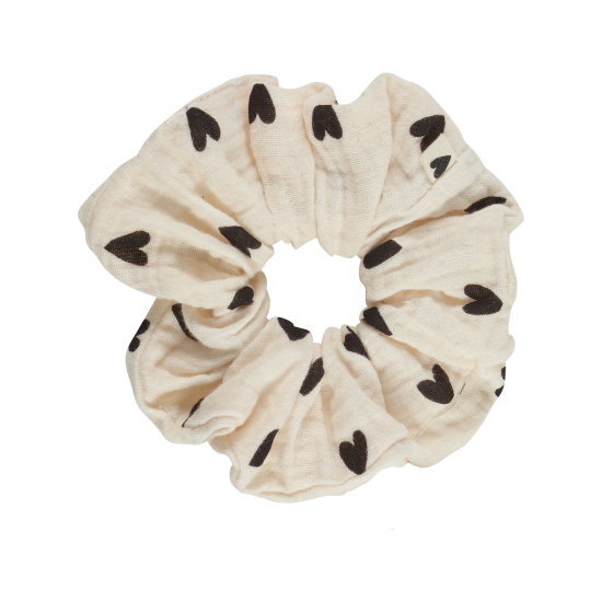 Chouchou COEURS écru