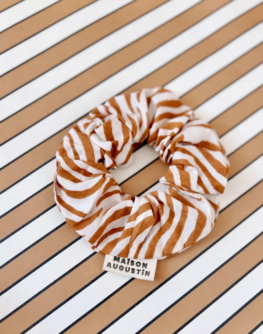 Chouchou CAPUCINE zèbre camel