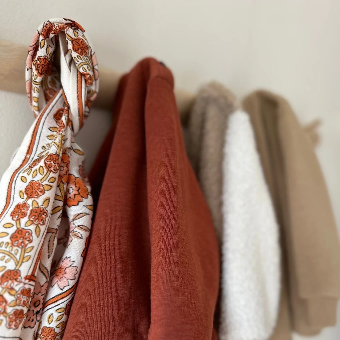 Petit foulard DELHI brique