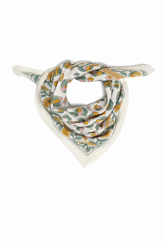 Petit foulard ROSA léopard sauge