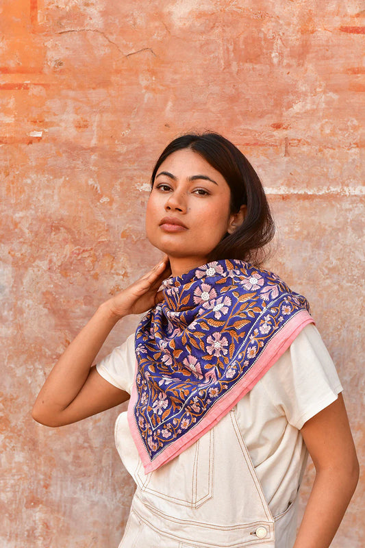 Foulard N°115 cobalt