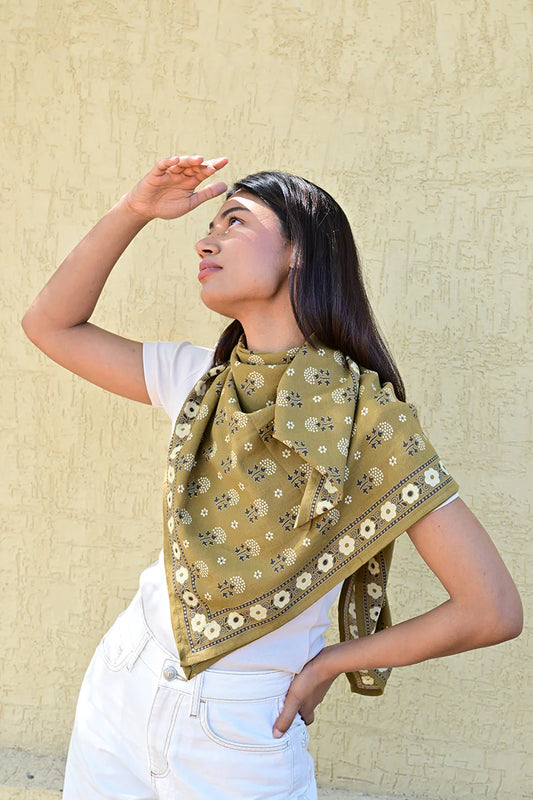 Foulard ANASTASE bistre