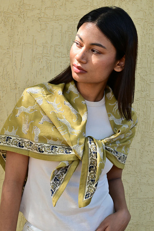 Foulard FAUVE noix