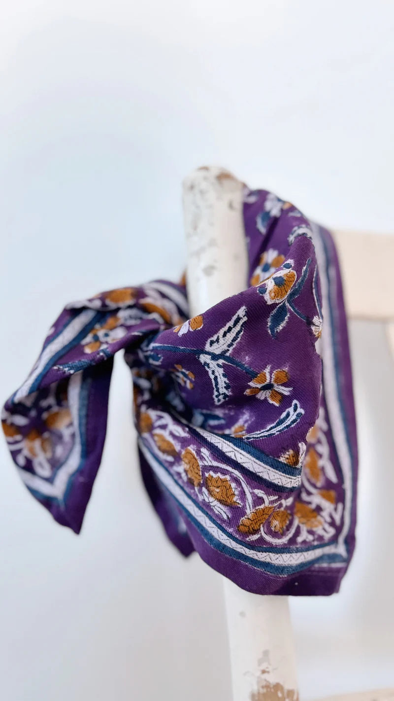 Petit foulard DELHI purple