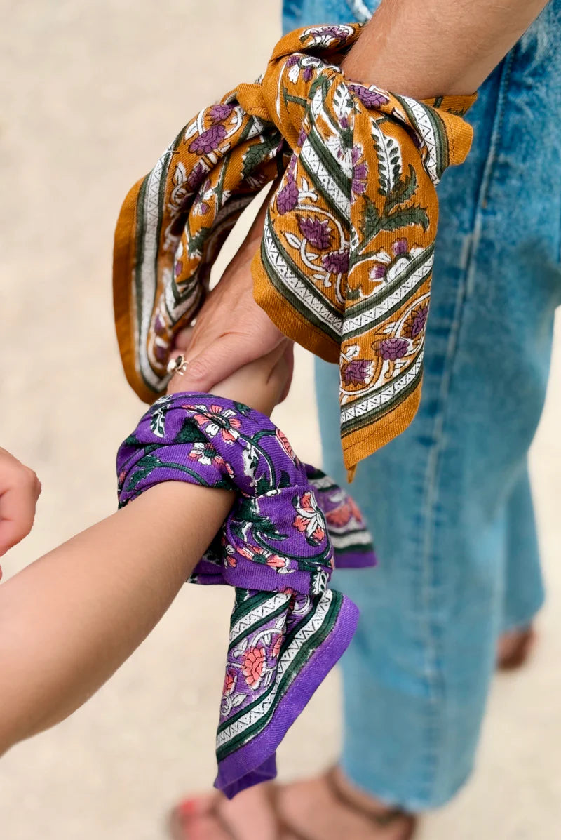 Petit foulard DELHI violette