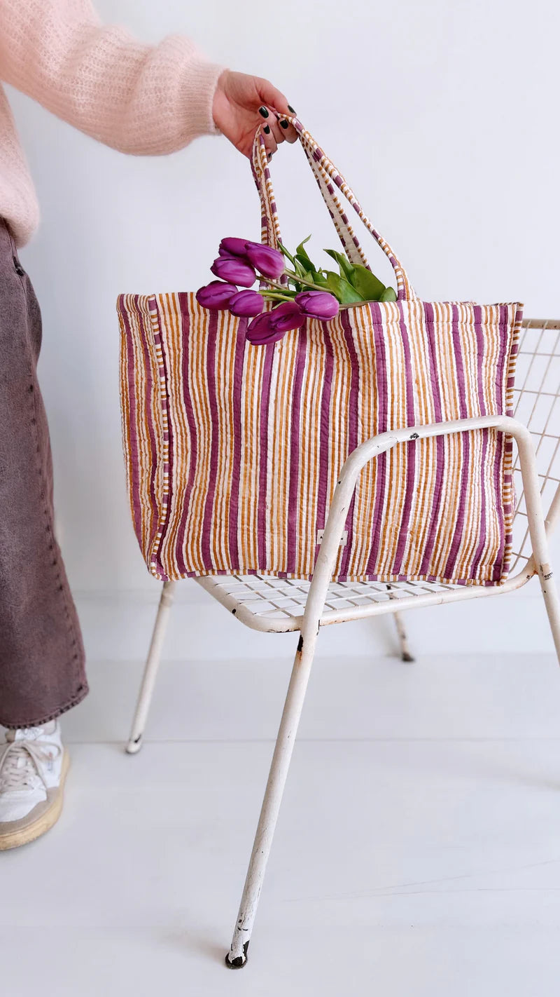 Cabas STRIPE violet