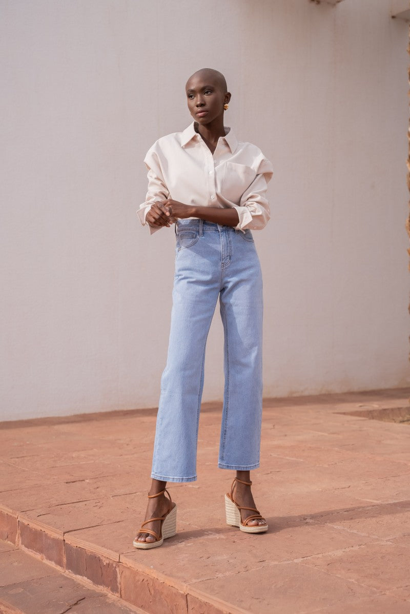 Jeans SOLANGE denim clair