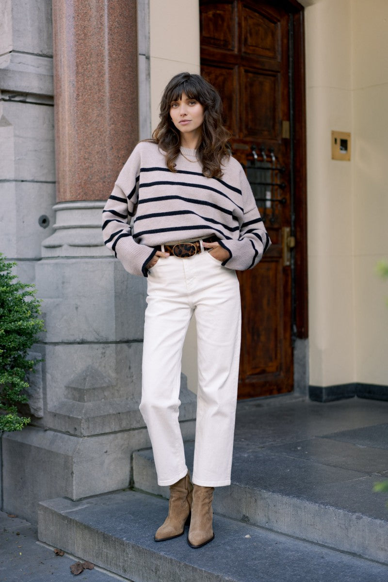 Jeans SOLANGE blanc