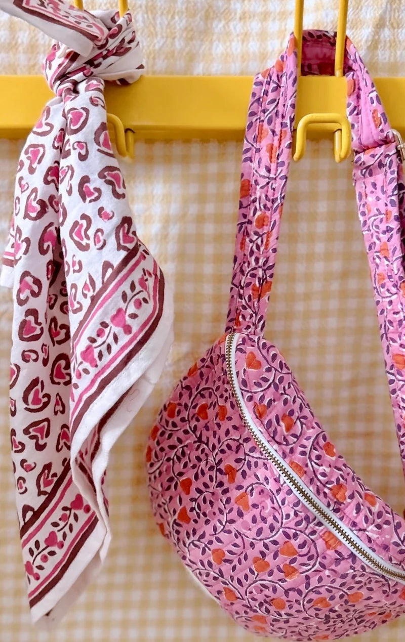 Petit Foulard GABRIEL Léo Cerise
