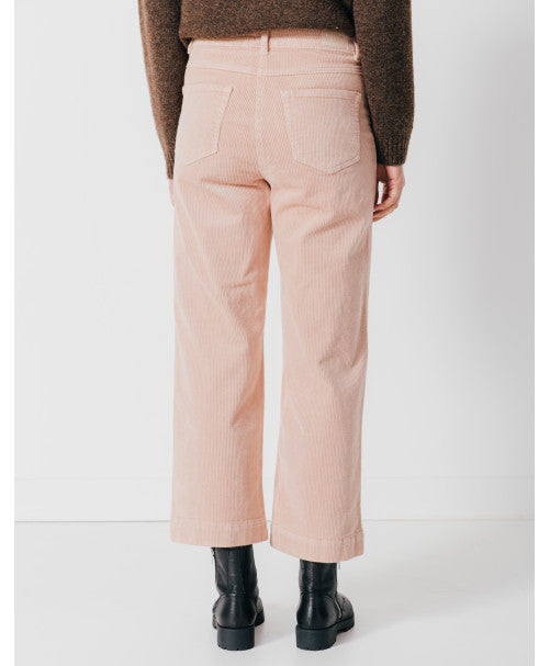 Pantalon RAPHAEL velours rose