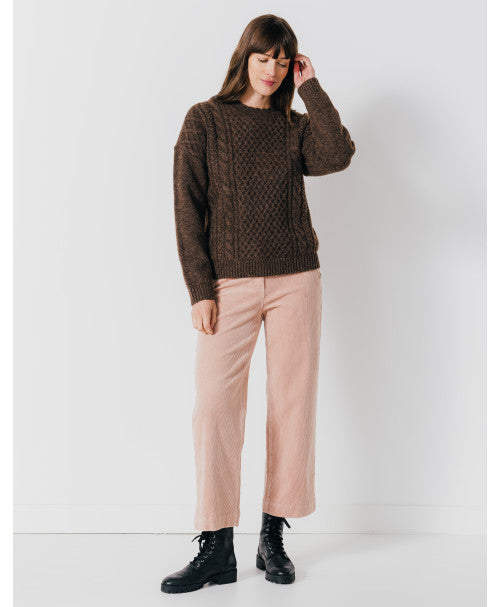 Pantalon RAPHAEL velours rose