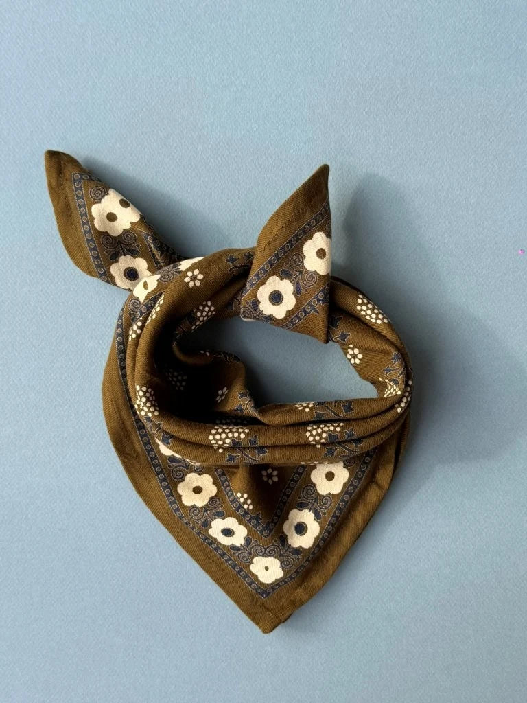 Petit foulard ANASTASE kaki