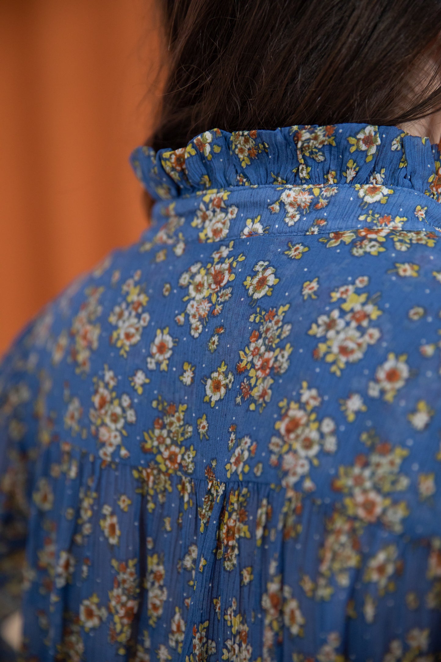 Blouse FLORAL bleu