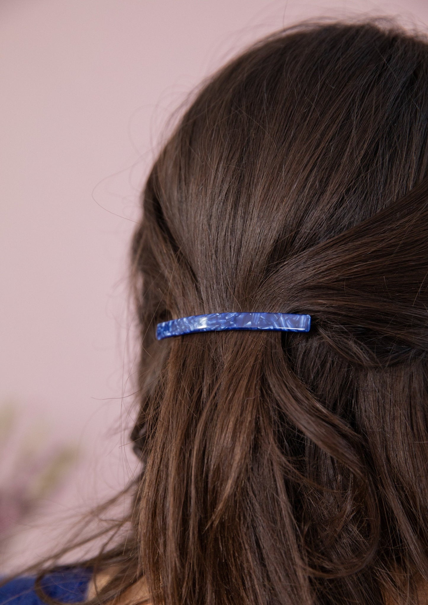 Barrette STIKA bleu foncé