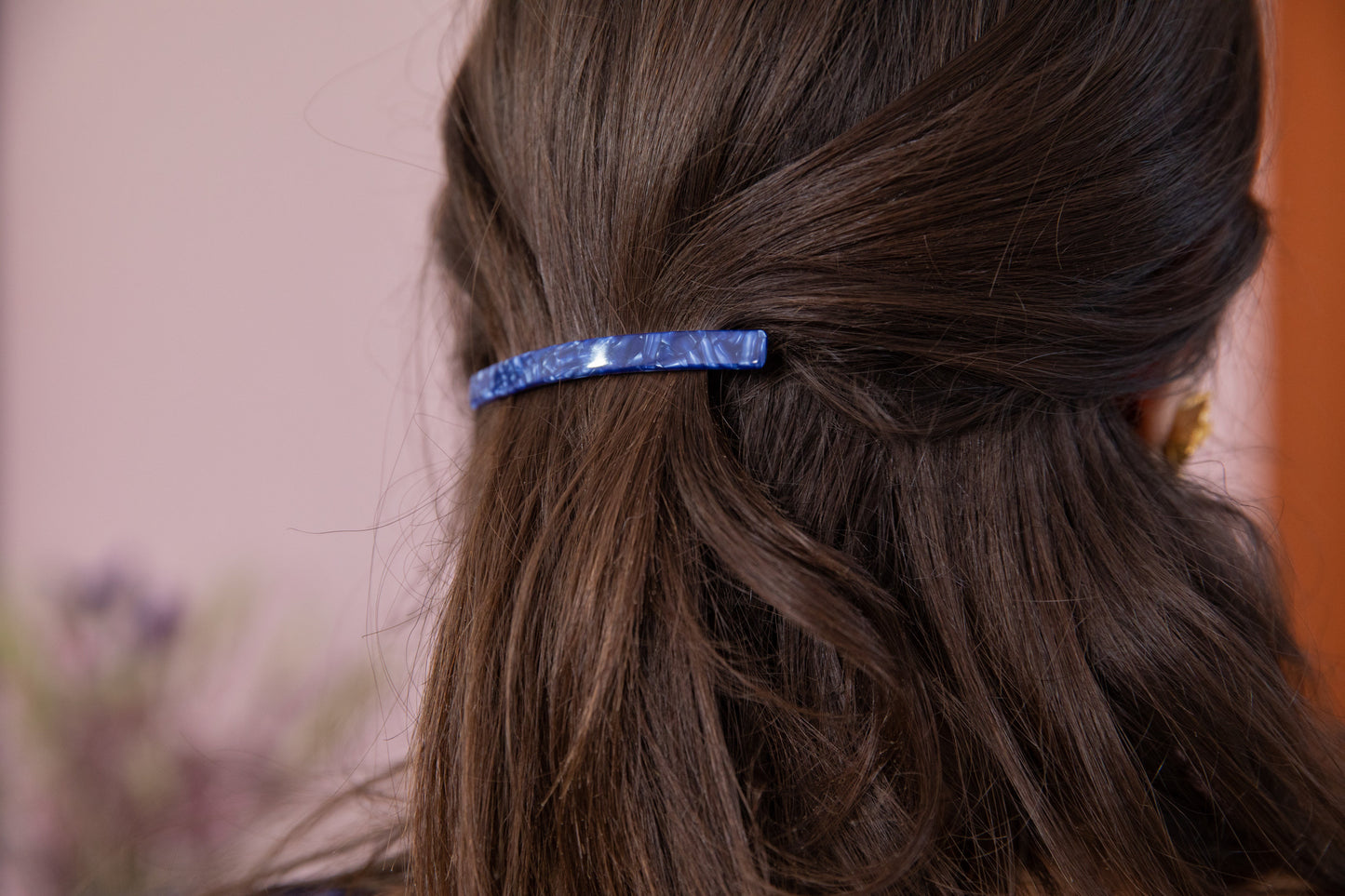 Barrette STIKA bleu foncé