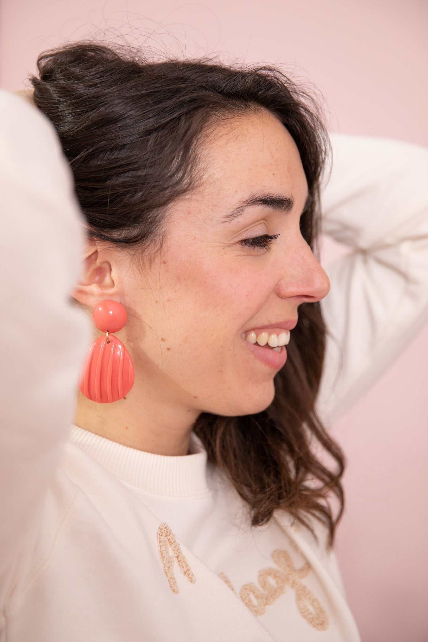 Boucles d'oreilles FANY fraise