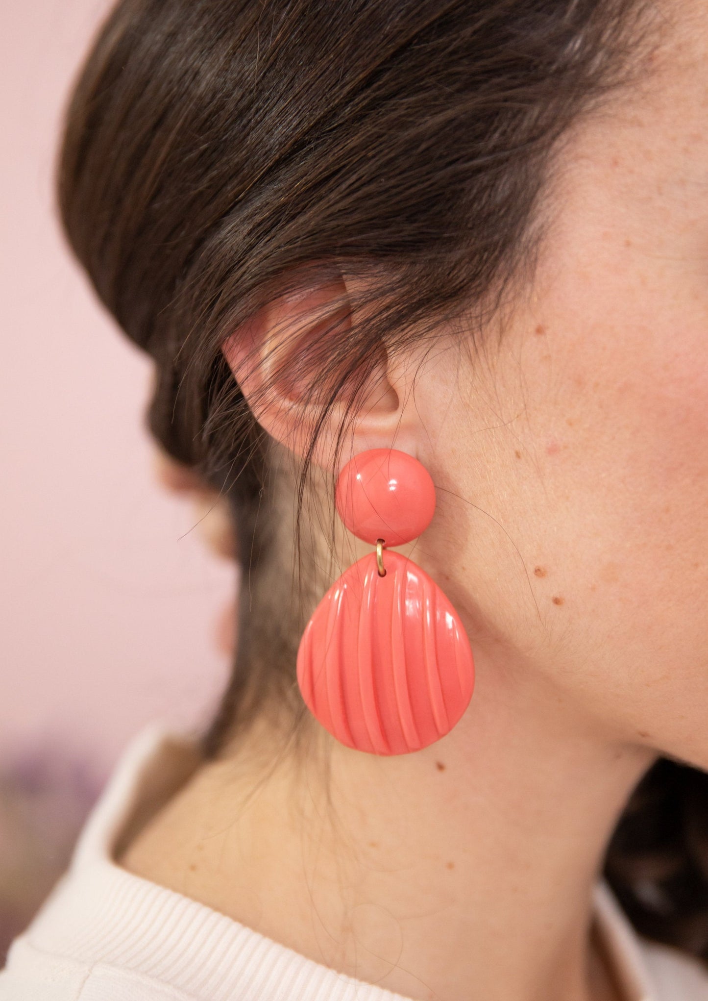Boucles d'oreilles FANY fraise
