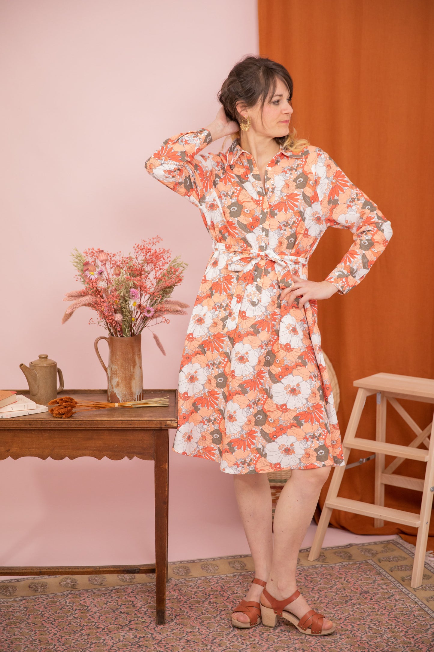 Robe POPPY corail