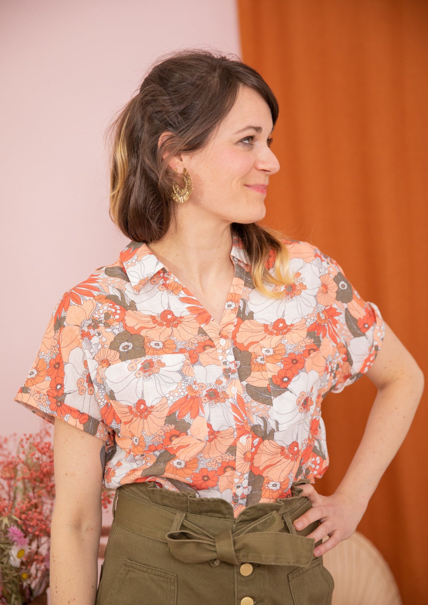 Chemise POPPY corail