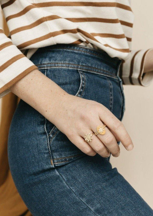 Bague BAREA jaune - Un de ces Quatre - Comme Paulette