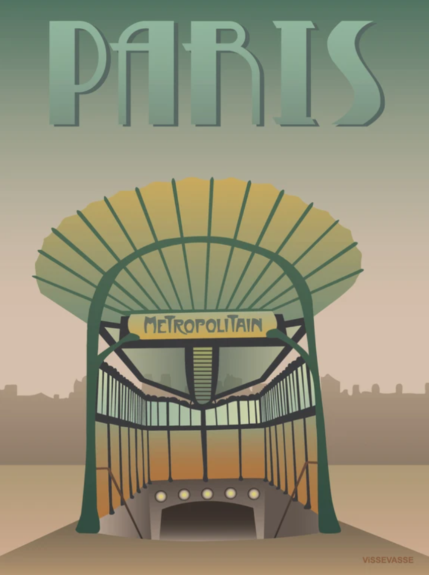 Affiche Vissevasse Paris - Comme Paulette