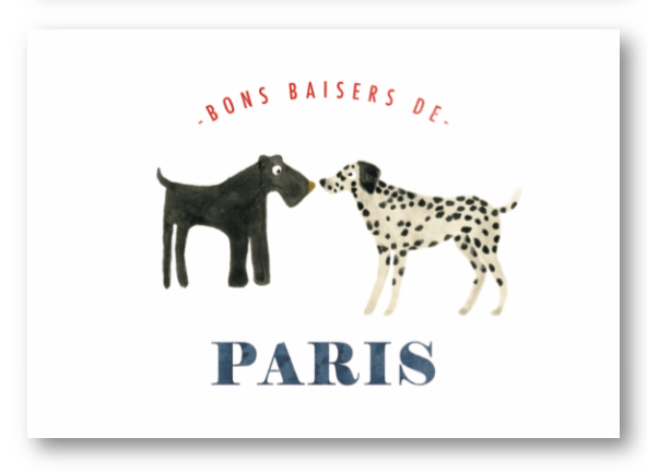 Cartes postales Paris - Julie Flamingo - Comme Paulette