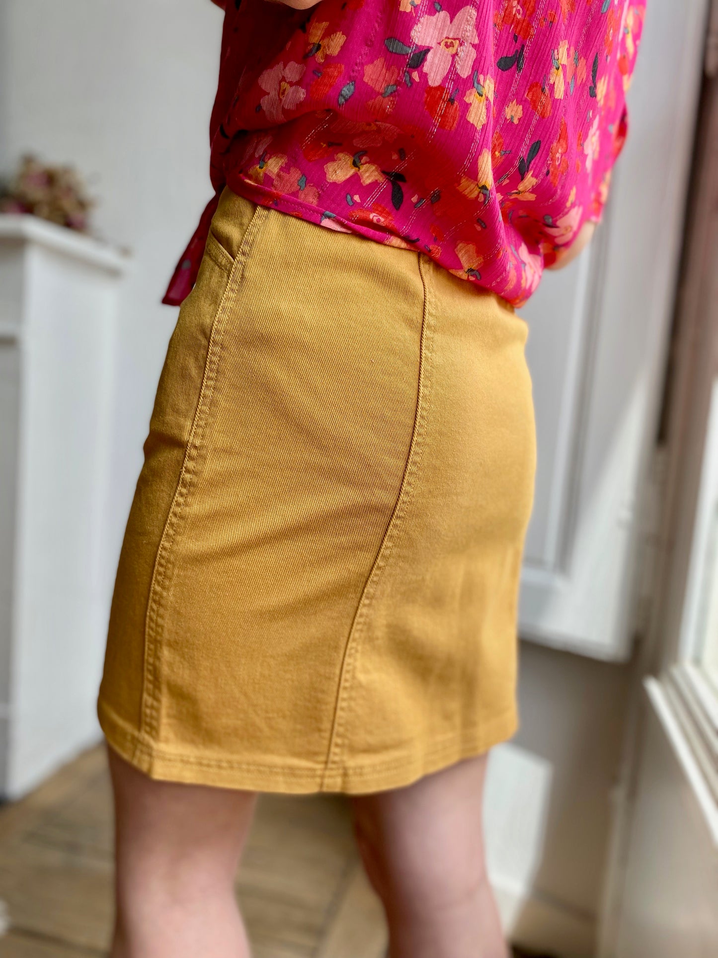 Jupe CÉLESTINE curry