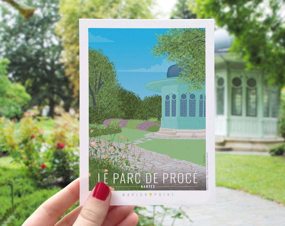 Carte postale PARC DE PROCÉ