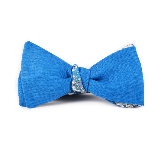 Noeud papillon EMMA ET GEORGINA liberty bleu