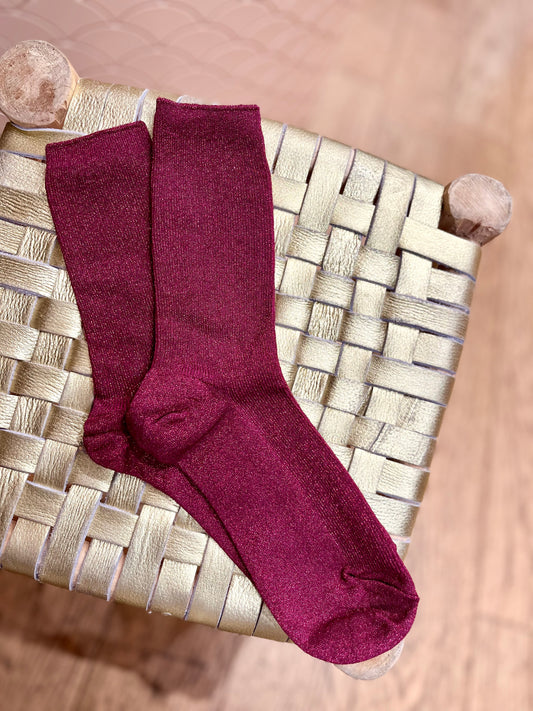 Chaussettes PAULIN framboise