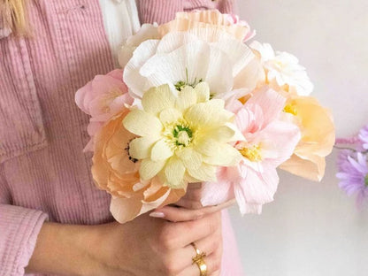 Kit DIY Mes fleurs en papier crépon