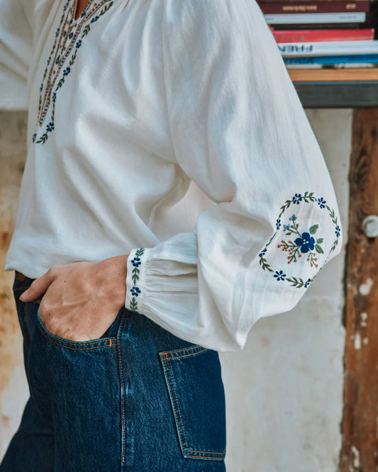 Blouse CARIMA brodée