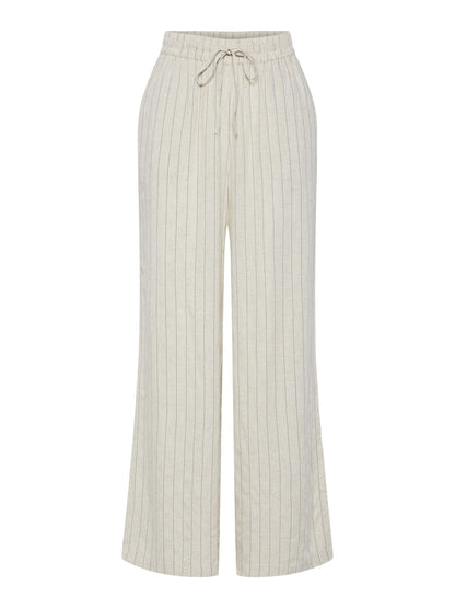 Pantalon PIA rayé beige