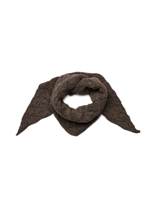 Foulard JOELLE tricot marron