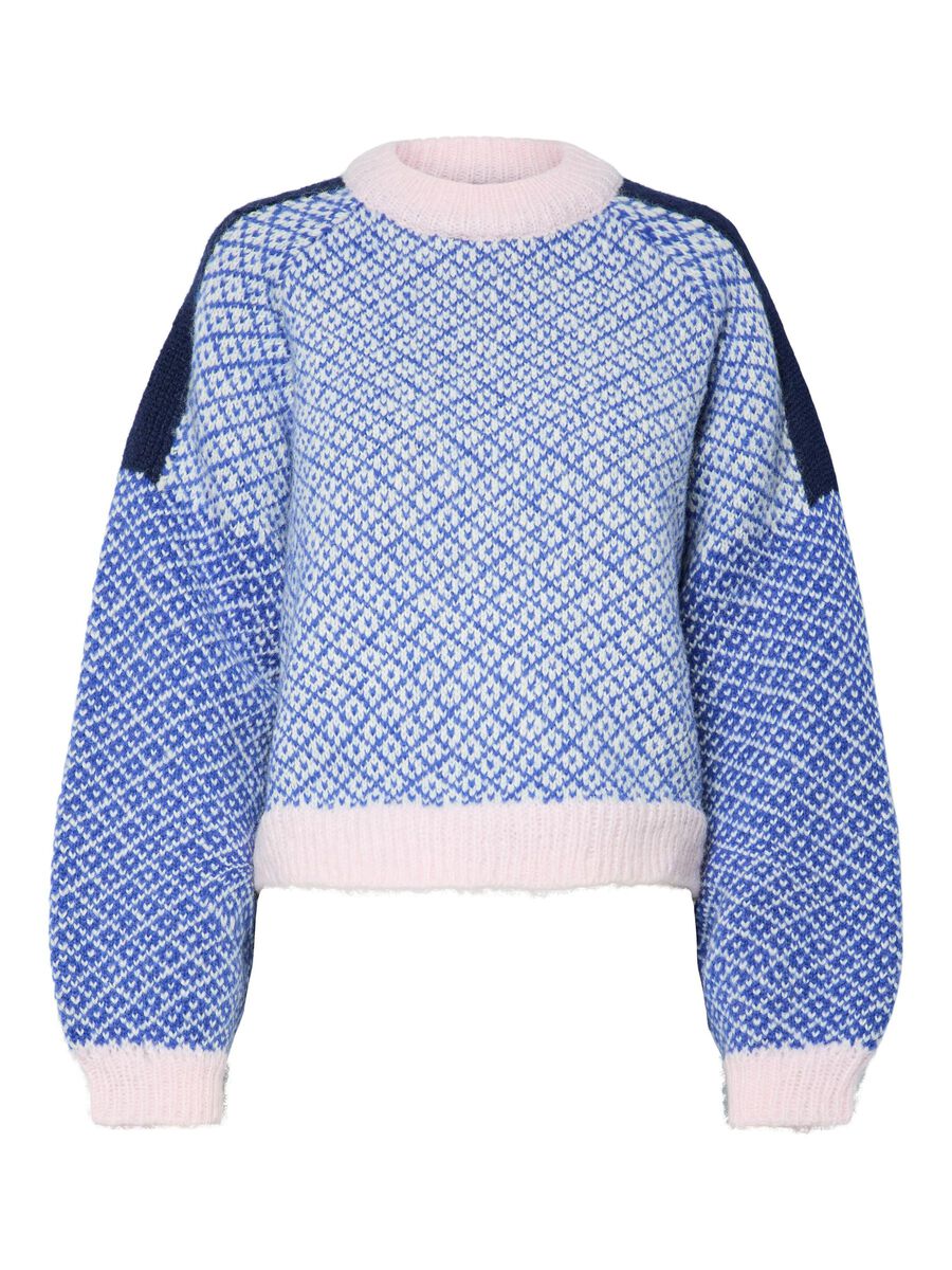 Pull REMIX bleu/rose