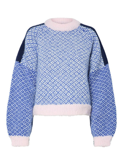 Pull REMIX bleu/rose