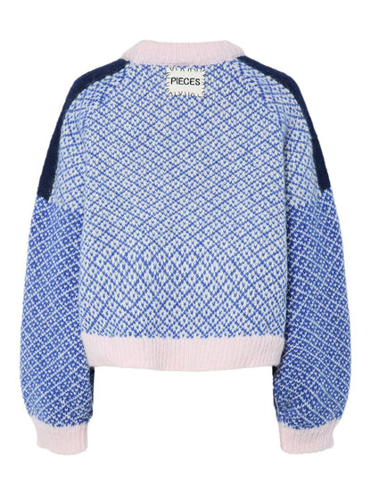 Pull REMIX bleu/rose