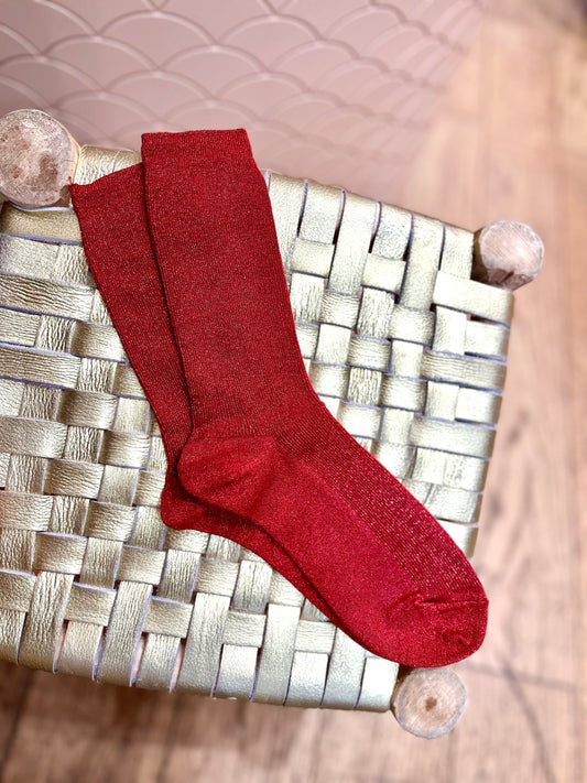 Chaussettes PAULIN rouge