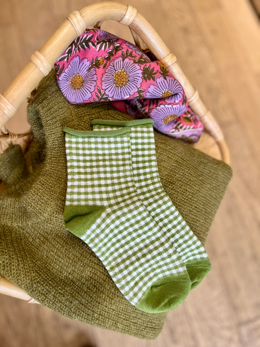 Chaussettes PIQUE-NIQUE olive