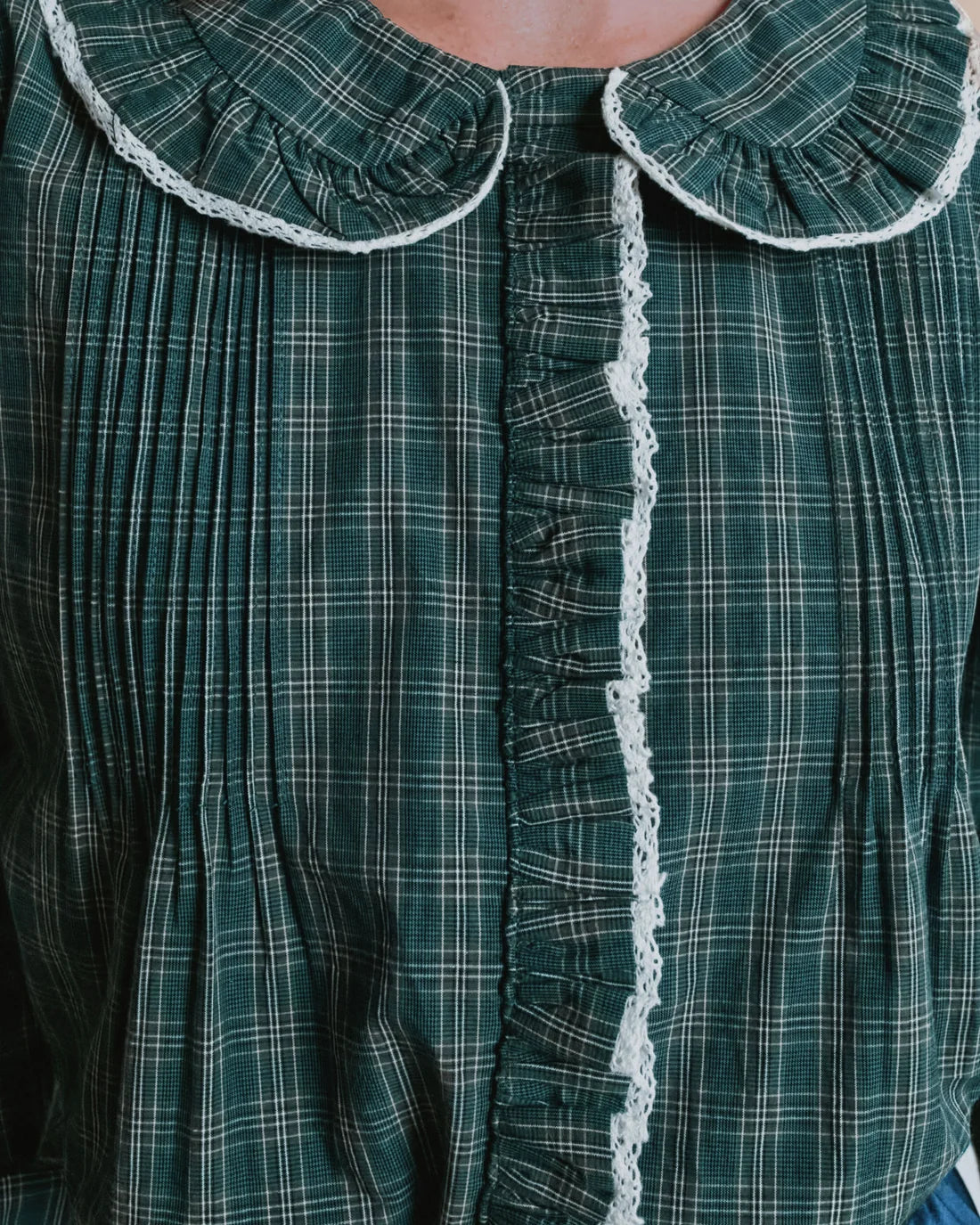 Chemise EBOTO carreaux verte