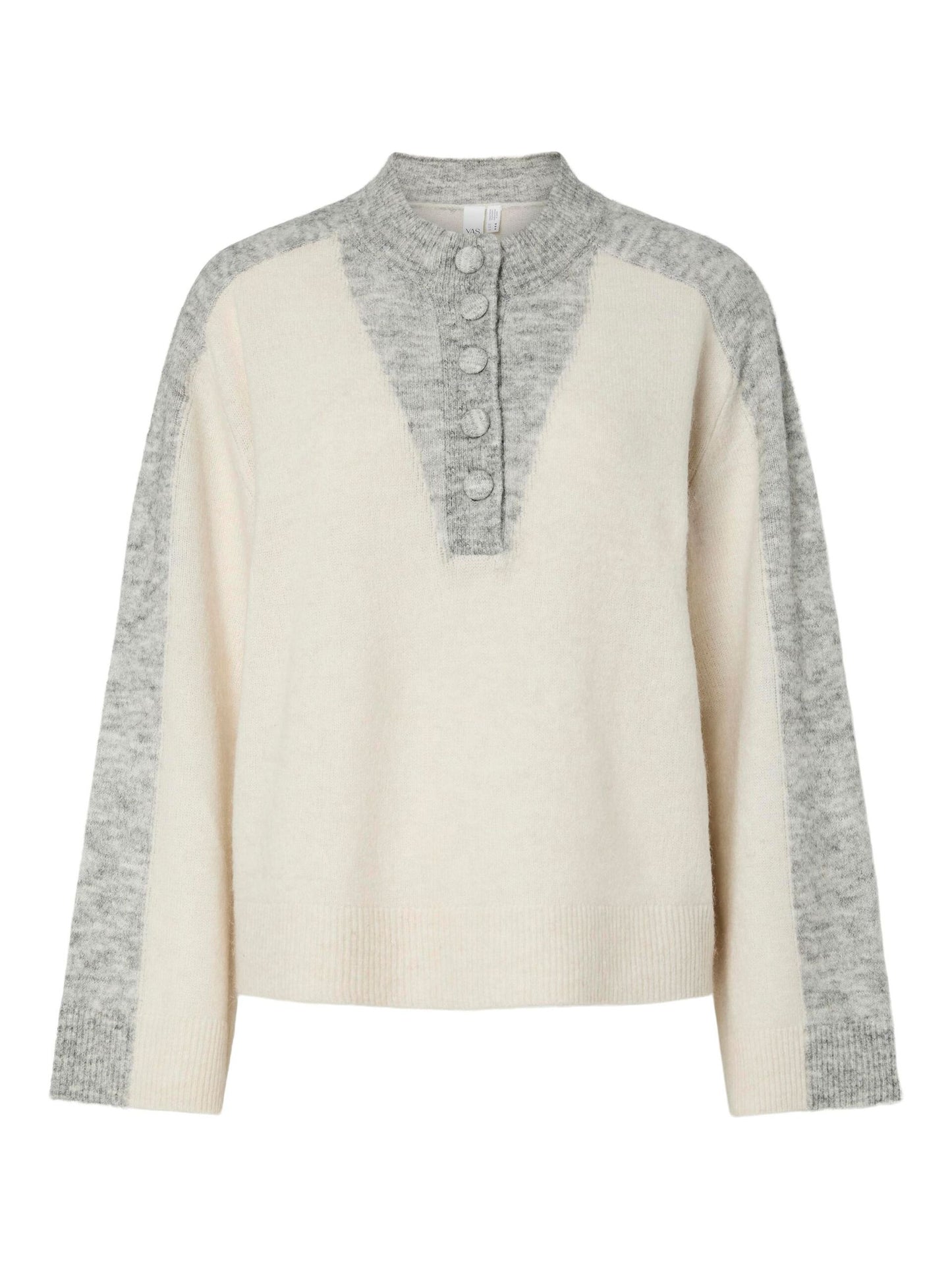 Pull VIVIO gris/écru