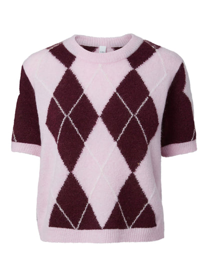 Pull JOHI rose/bordeaux