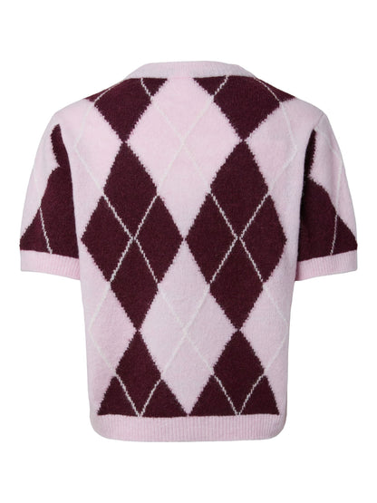 Pull JOHI rose/bordeaux