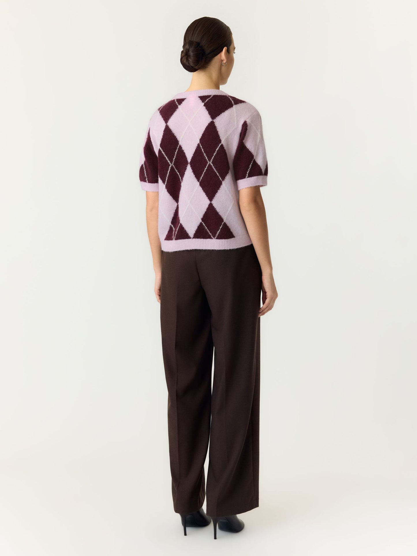 Pull JOHI rose/bordeaux