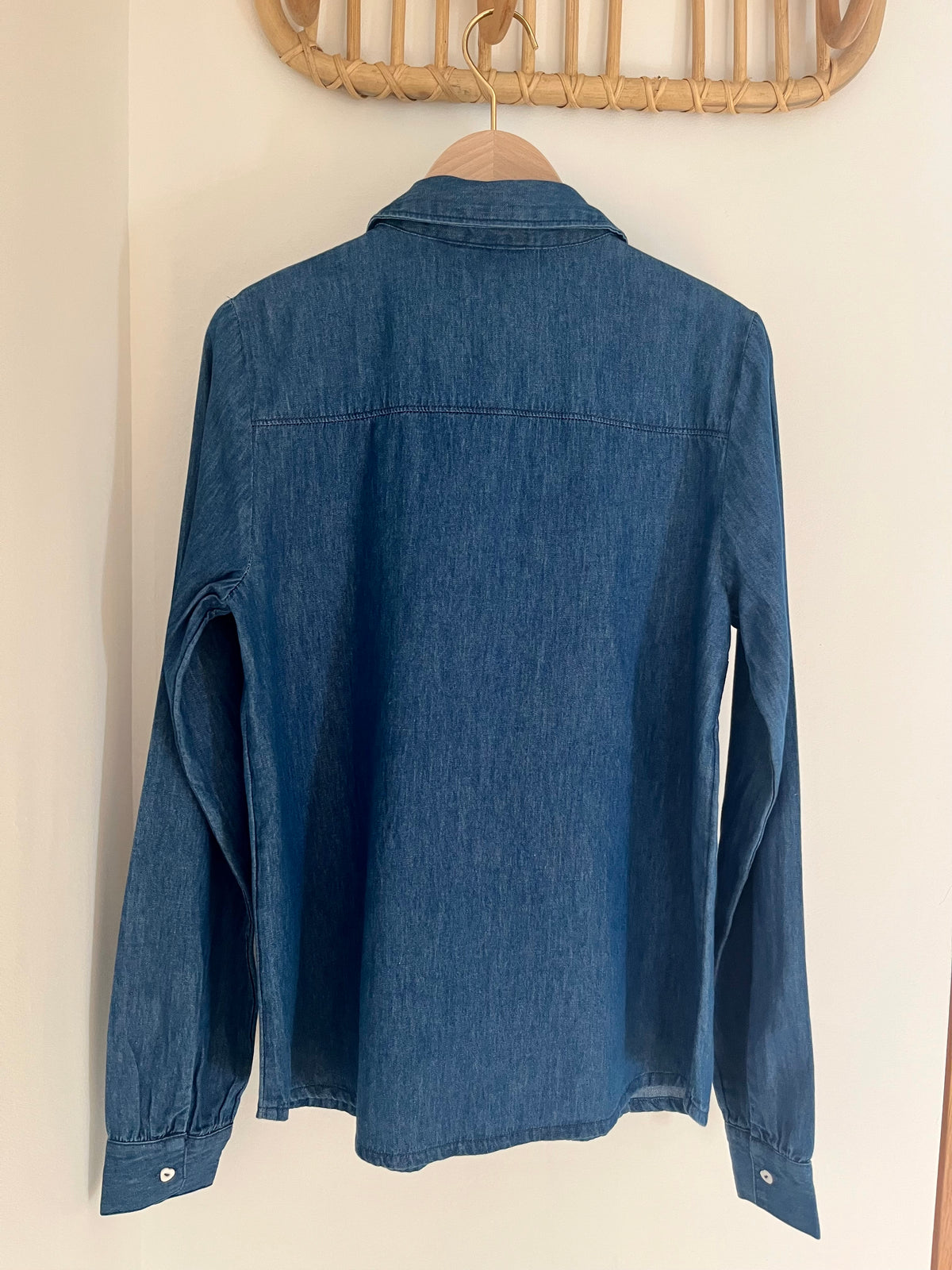 Chemise ERIS denim brodée Amour