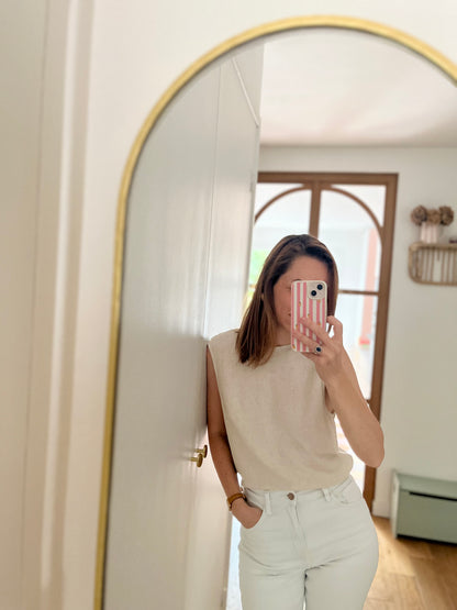 Haut MADELEINE noeud beige