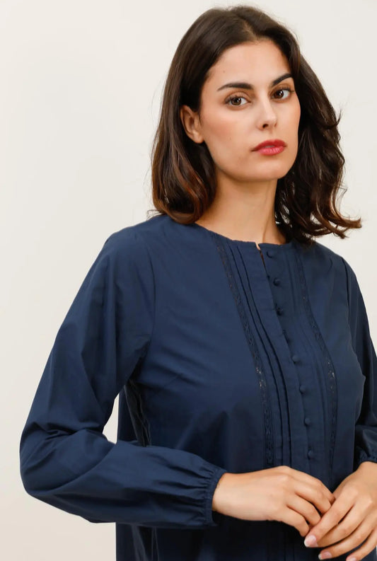 Chemisier JOSÉPHINE marine