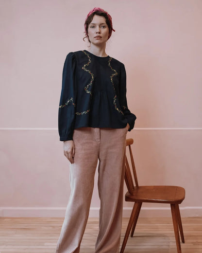 Blouse ESTELLE charbon