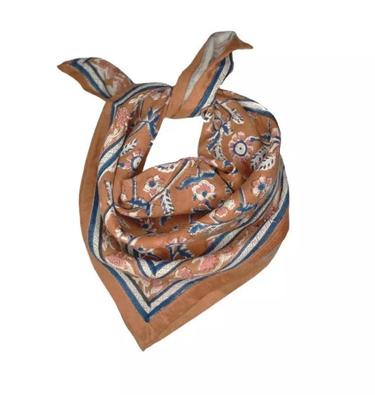 Petit Foulard DELHI abricot